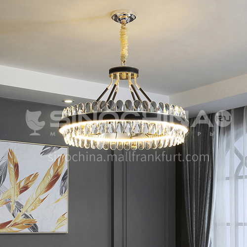 Crystal high-grade black chandelier living room dining room bedroom simple LED Nordic modern lamps-TB-6801